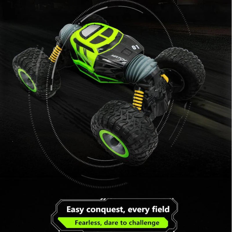 High Speed Off-Road RC Stunt Car 1:10 49cm Large Scale 2.4G 4WD   Double Side Deformation Elctric RC Off-Road Climbing Vehicle