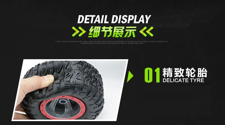 High Speed Off-Road RC Stunt Car 1:10 49cm Large Scale 2.4G 4WD   Double Side Deformation Elctric RC Off-Road Climbing Vehicle