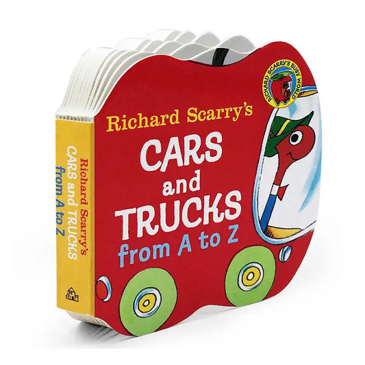 best selling books Richard Scarry's Cars and Trucks from A to Z Enlightenment flips cardboard book english books for kids baby