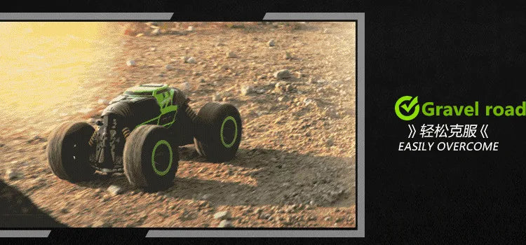 High Speed Off-Road RC Stunt Car 1:10 49cm Large Scale 2.4G 4WD   Double Side Deformation Elctric RC Off-Road Climbing Vehicle