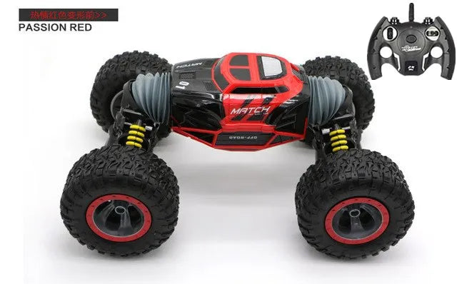 High Speed Off-Road RC Stunt Car 1:10 49cm Large Scale 2.4G 4WD   Double Side Deformation Elctric RC Off-Road Climbing Vehicle