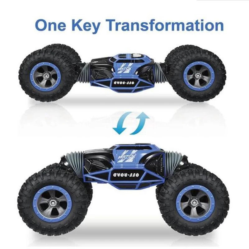 High Speed Off-Road RC Stunt Car 1:10 49cm Large Scale 2.4G 4WD   Double Side Deformation Elctric RC Off-Road Climbing Vehicle