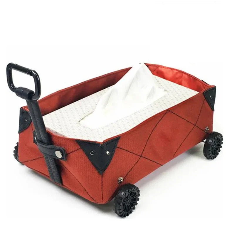 Outdoor Tissue Box Halter einfache Mini Rollwagen Camping Lager wagen für Auto Rücksitz Kinderwagen Einkaufen nach Hause Lebensmittel geschäft - Topbrand24