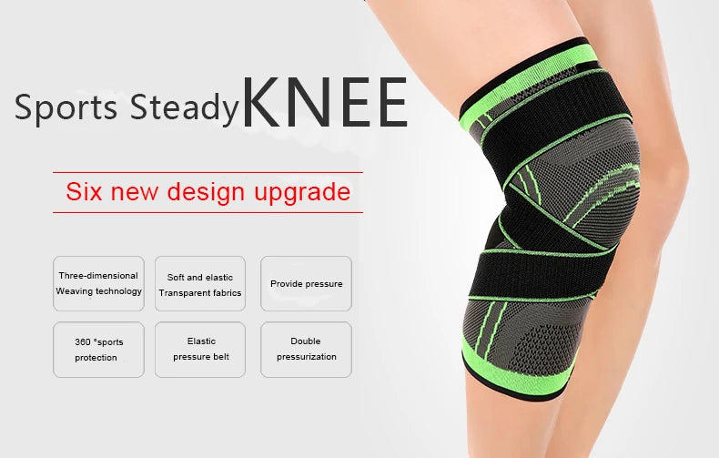 Mode 1PC Sport Kneepad Männer Druck Elastische Knie Pads Unterstützung Fitness Getriebe Basketball Volleyball Klammer Protector Bandage