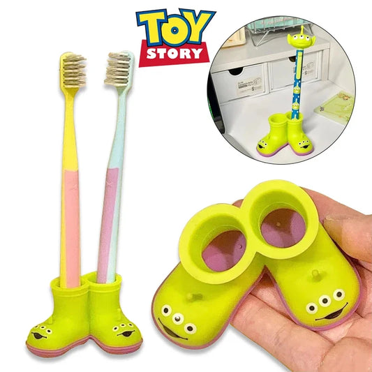 Disney Toy Story Alien Regen Stiefel Zahnbürsten halter Cartoon Multifunktions-Aufbewahrung ständer Make-up Stift halter für zu Hause Badezimmer - Topbrand24