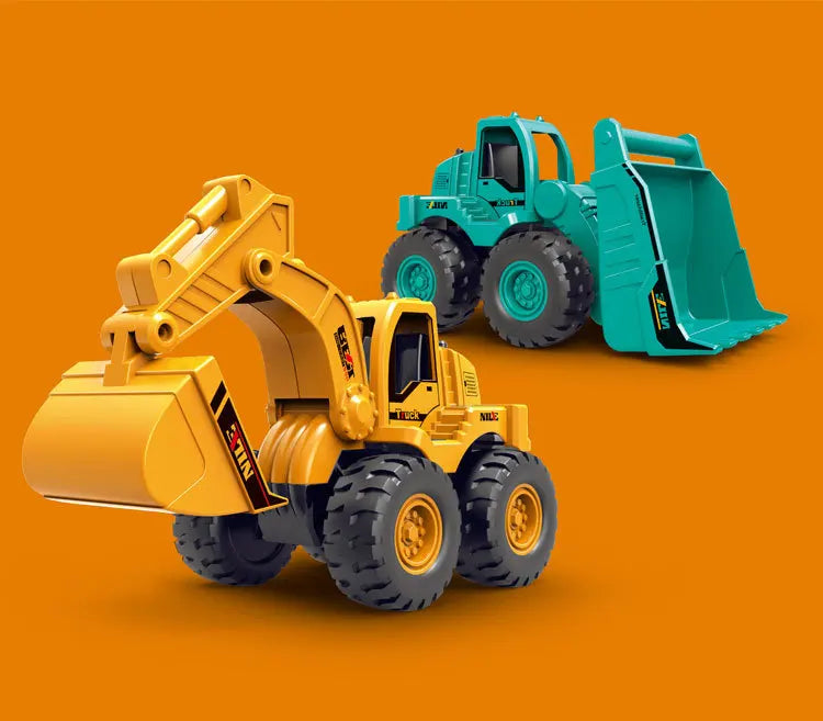 Excavator Bulldozer Engineering Car Simulation Off-Road Sliding Model Children Boy Toy Car Birthday Gift B219