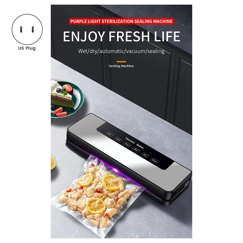 Electric Vacuum Sealer Icebox Food Tidy Up Sealed Package Storage Food Keep Kitchen Cooking Tools