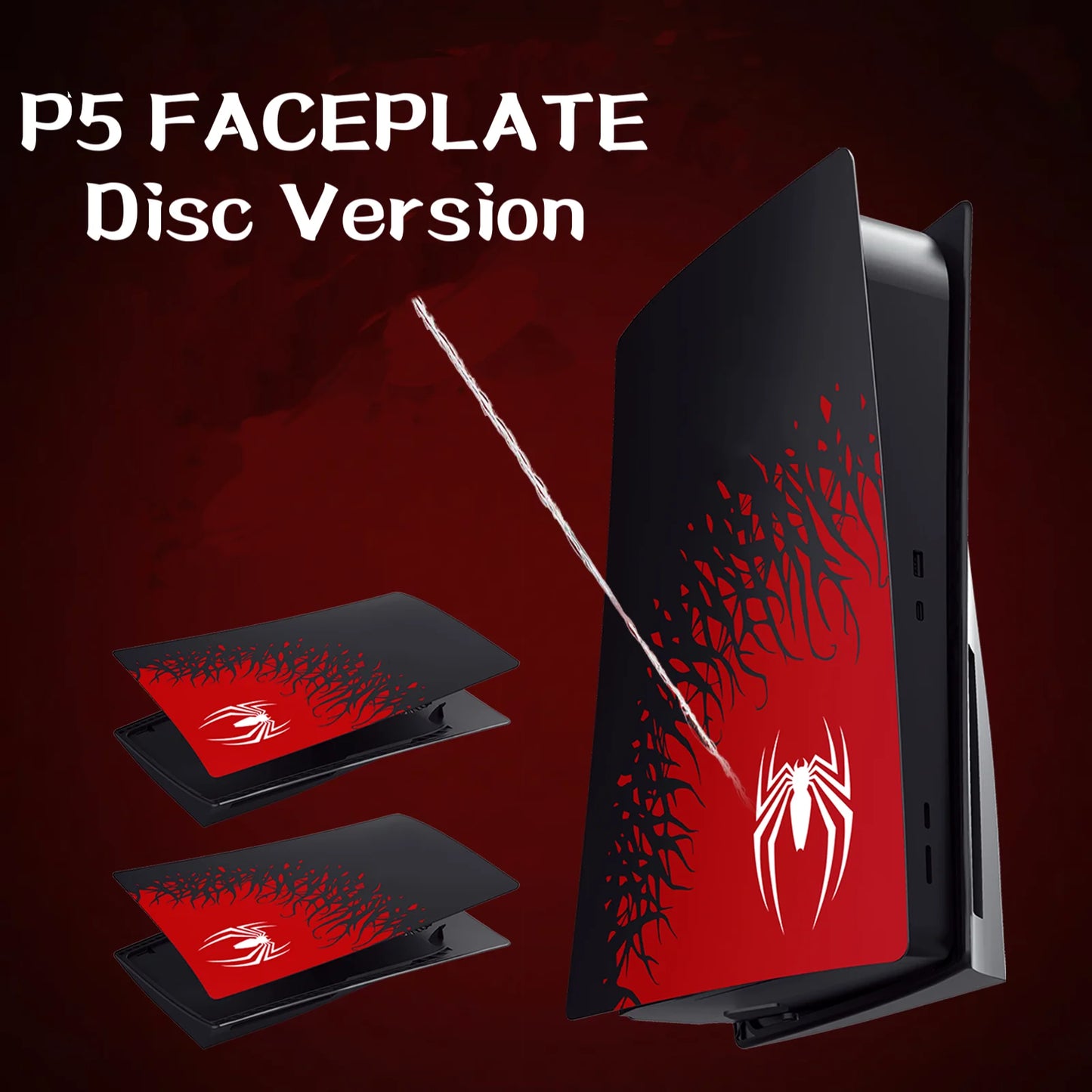 Cover Plates for PS5 Disc Edition Console Accessories FacePlates Side Panels Shell Replacement Protective Case for PS5