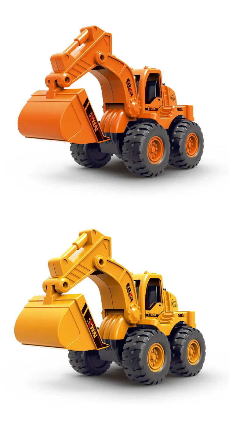 Excavator Bulldozer Engineering Car Simulation Off-Road Sliding Model Children Boy Toy Car Birthday Gift B219