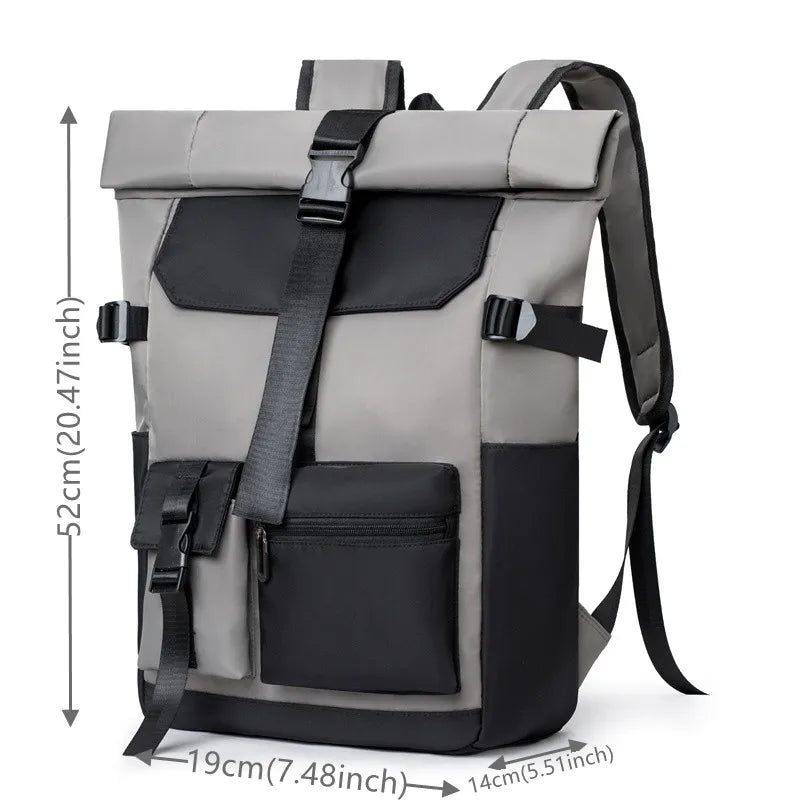 Männer Oxford multifunktion ale Mode Rucksack Anti-Diebstahl Freizeit Trend Jugend Mann Schult asche Reise Rucksack große Kapazität Rucksack - Topbrand24