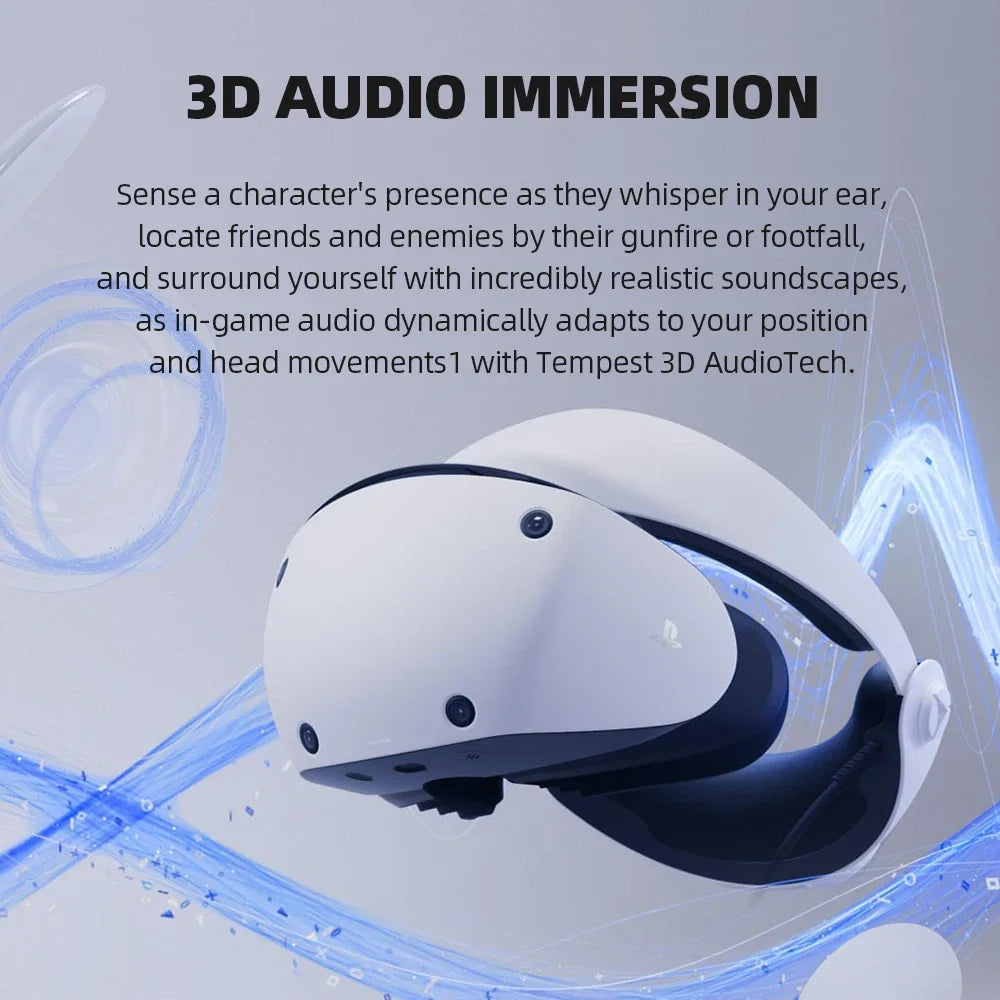 Sony PlayStation VR2 Virtual Reality PS VR2 Headset 3D VR Glasses Communicate with PS5 Playstation 5 Sony PS5 PS VR Console