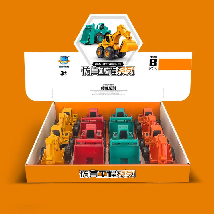 Excavator Bulldozer Engineering Car Simulation Off-Road Sliding Model Children Boy Toy Car Birthday Gift B219