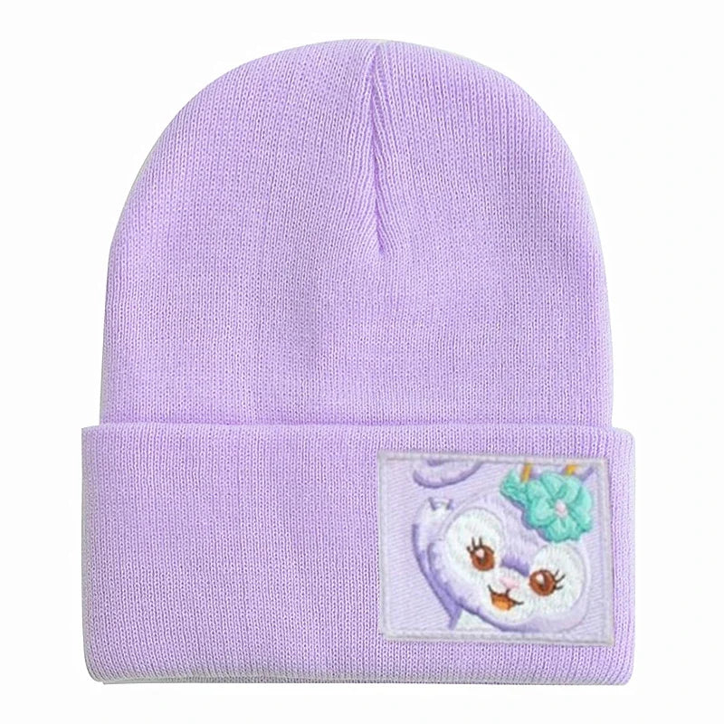 Saniro Hello Kitty Hat Hat Dopamine Candy Color Cap Women Cute Cartoon Cinna Moroll Melody Kuromi Winter Knit Hat