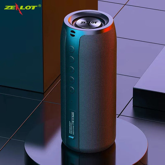 Zealot -S51 Wireless Speakers, Outdoor Portable Subwoofer Speaker ,Waterproof IPX 5, , Dual Pairing,1800mAh