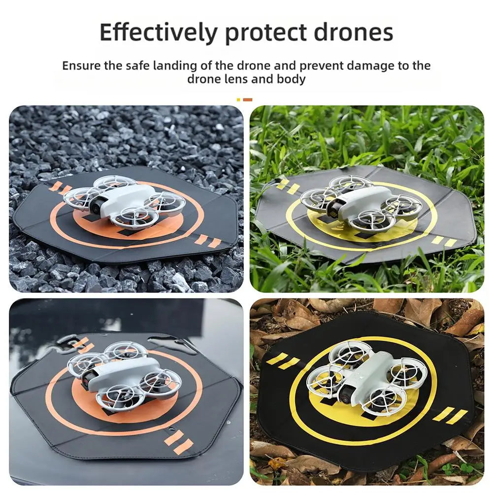 Drone Leather Landing Pad for dji NEO/Mini 4 Pro Waterproof Wear-resistant Washable Foldable Small Drone 35cm Landing Pad