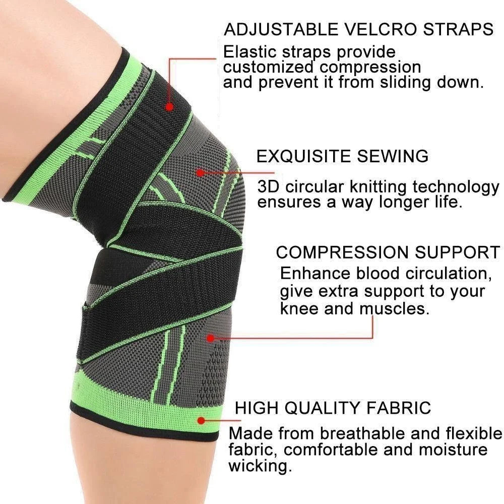 Mode 1PC Sport Kneepad Männer Druck Elastische Knie Pads Unterstützung Fitness Getriebe Basketball Volleyball Klammer Protector Bandage