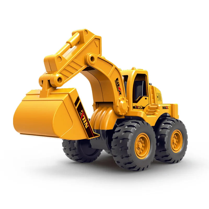 Excavator Bulldozer Engineering Car Simulation Off-Road Sliding Model Children Boy Toy Car Birthday Gift B219